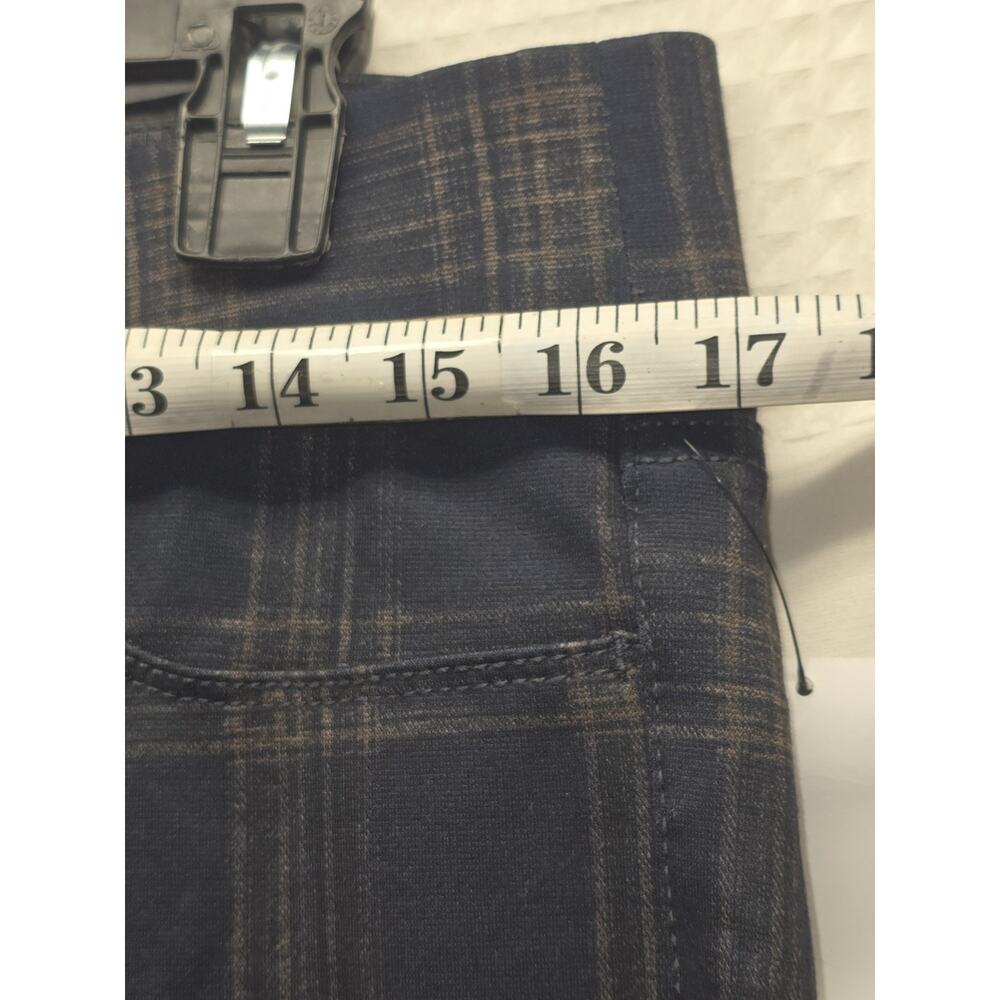 Nine West Ponte Heidi Pants Size 14 Womens Plaid - Picture 3 of 10